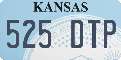 KS license plate 525DTP