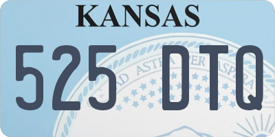 KS license plate 525DTQ
