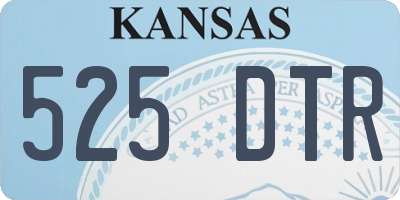 KS license plate 525DTR