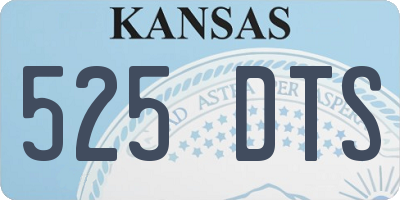 KS license plate 525DTS