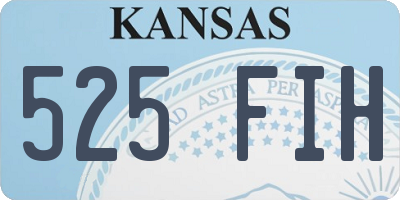 KS license plate 525FIH