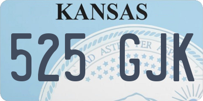 KS license plate 525GJK