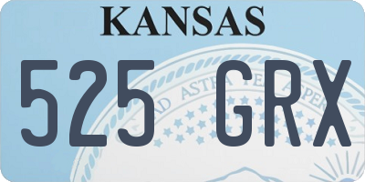 KS license plate 525GRX