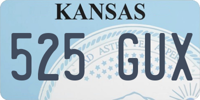 KS license plate 525GUX