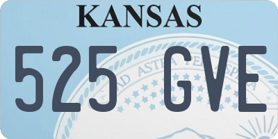 KS license plate 525GVE