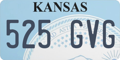 KS license plate 525GVG