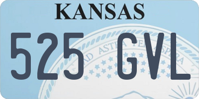 KS license plate 525GVL