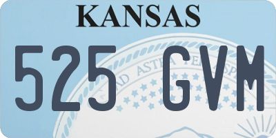 KS license plate 525GVM