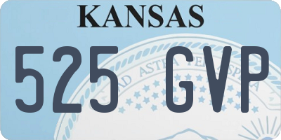 KS license plate 525GVP