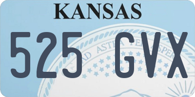 KS license plate 525GVX