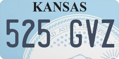 KS license plate 525GVZ