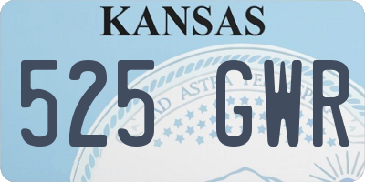 KS license plate 525GWR