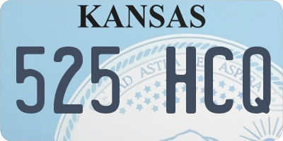 KS license plate 525HCQ