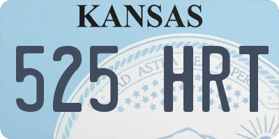 KS license plate 525HRT