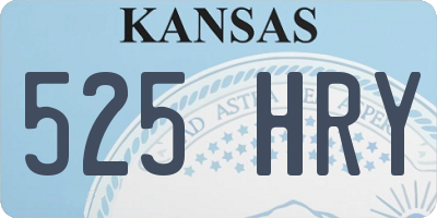 KS license plate 525HRY