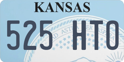 KS license plate 525HTO