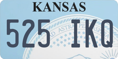 KS license plate 525IKQ