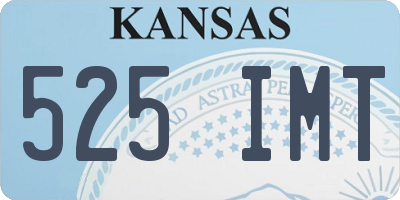 KS license plate 525IMT