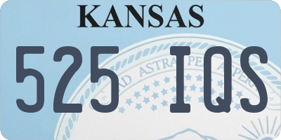 KS license plate 525IQS
