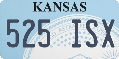 KS license plate 525ISX