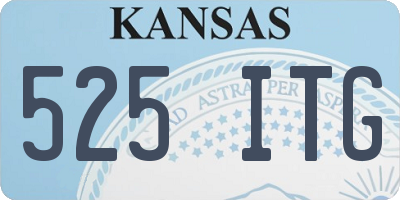 KS license plate 525ITG