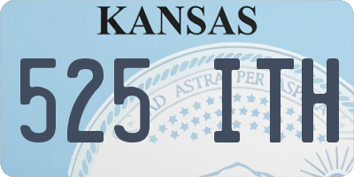 KS license plate 525ITH