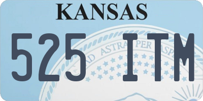 KS license plate 525ITM