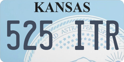 KS license plate 525ITR