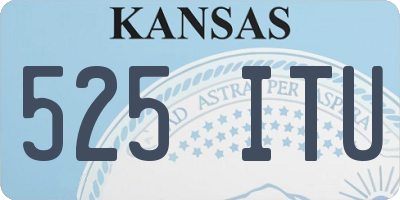 KS license plate 525ITU