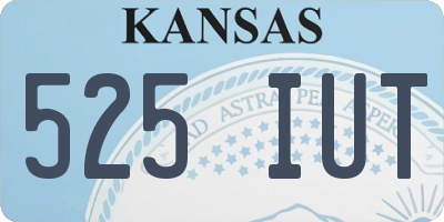 KS license plate 525IUT