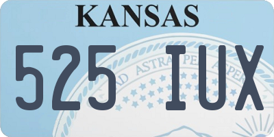 KS license plate 525IUX