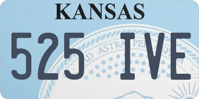 KS license plate 525IVE