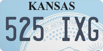 KS license plate 525IXG