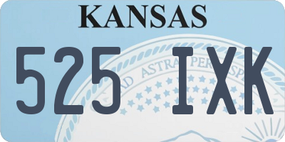 KS license plate 525IXK