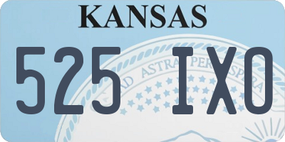 KS license plate 525IXO