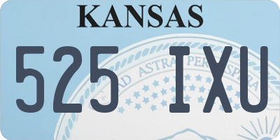 KS license plate 525IXU