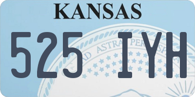 KS license plate 525IYH