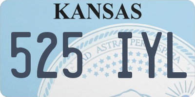 KS license plate 525IYL
