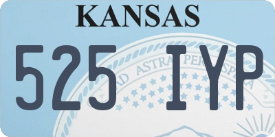 KS license plate 525IYP