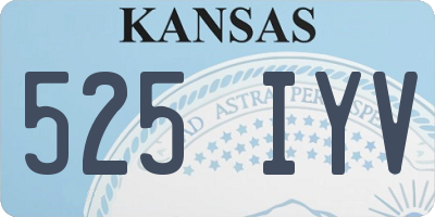 KS license plate 525IYV