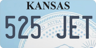 KS license plate 525JET