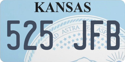 KS license plate 525JFB