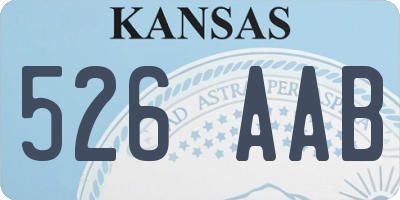 KS license plate 526AAB