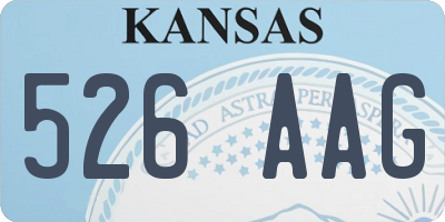 KS license plate 526AAG