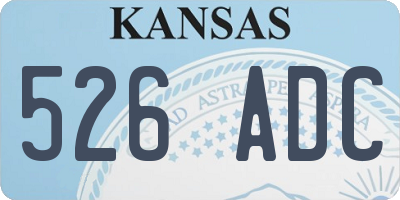 KS license plate 526ADC
