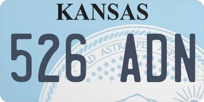 KS license plate 526ADN