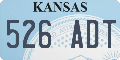 KS license plate 526ADT