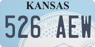 KS license plate 526AEW