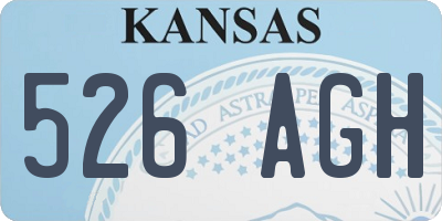 KS license plate 526AGH