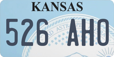 KS license plate 526AHO